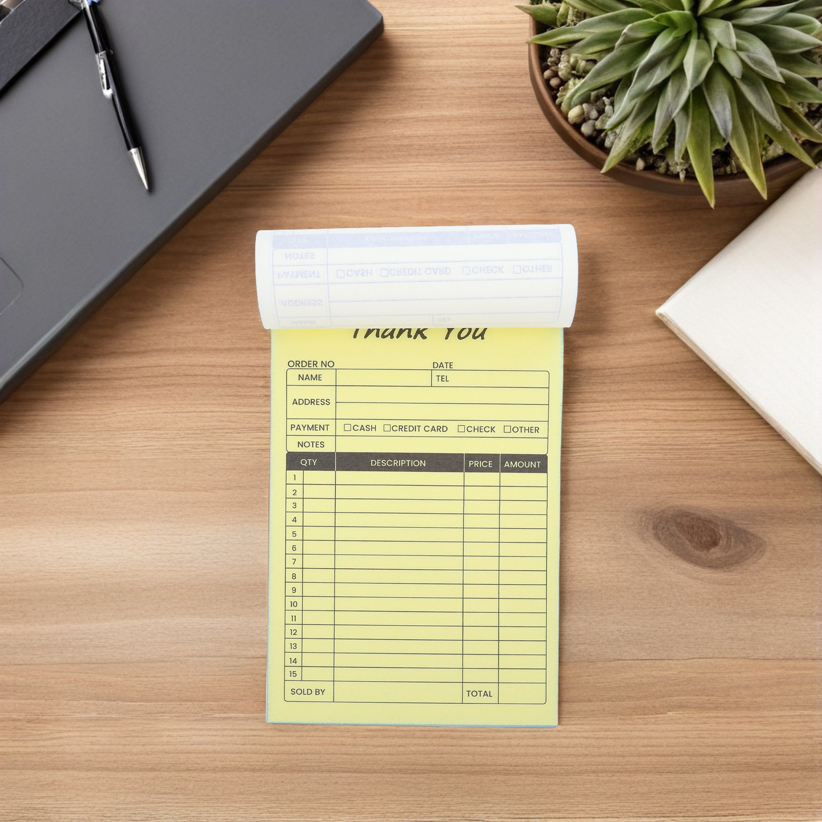 Carbon Copy Book - 2Pcs Carbon Copy Receipt Book 2-Part