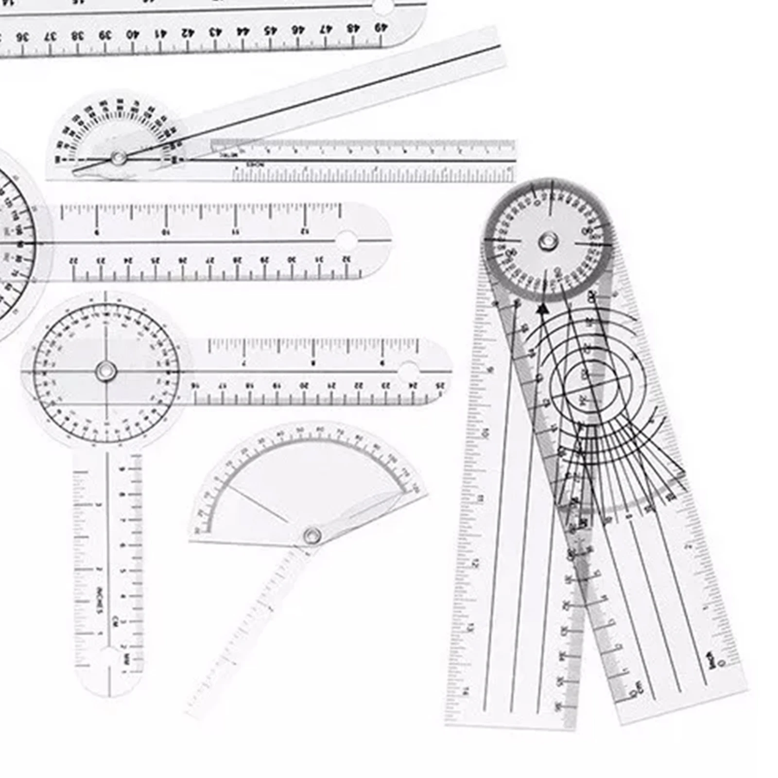6PCS Medical Goniometer Set PV - đánh giá và giá Ruler Set Transparent
