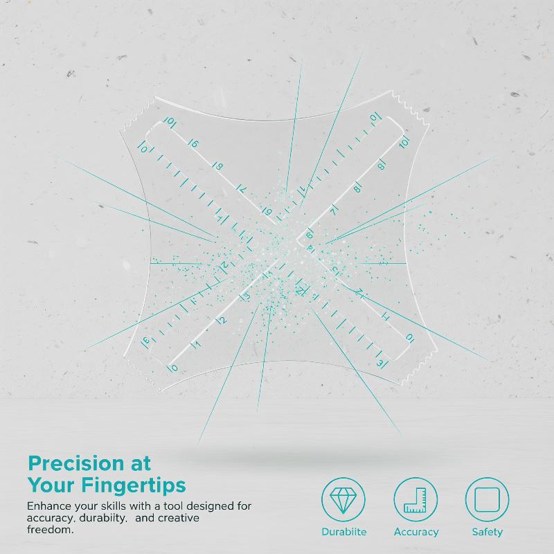 Acrylic Transparent Density Ru - đánh giá và giá Ruler Set Transparent