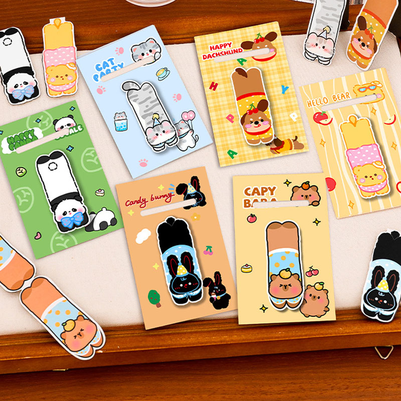 6pcs Kawaii Cute Animal Magnet - đánh giá và giá Bookmark Magnetic Clip