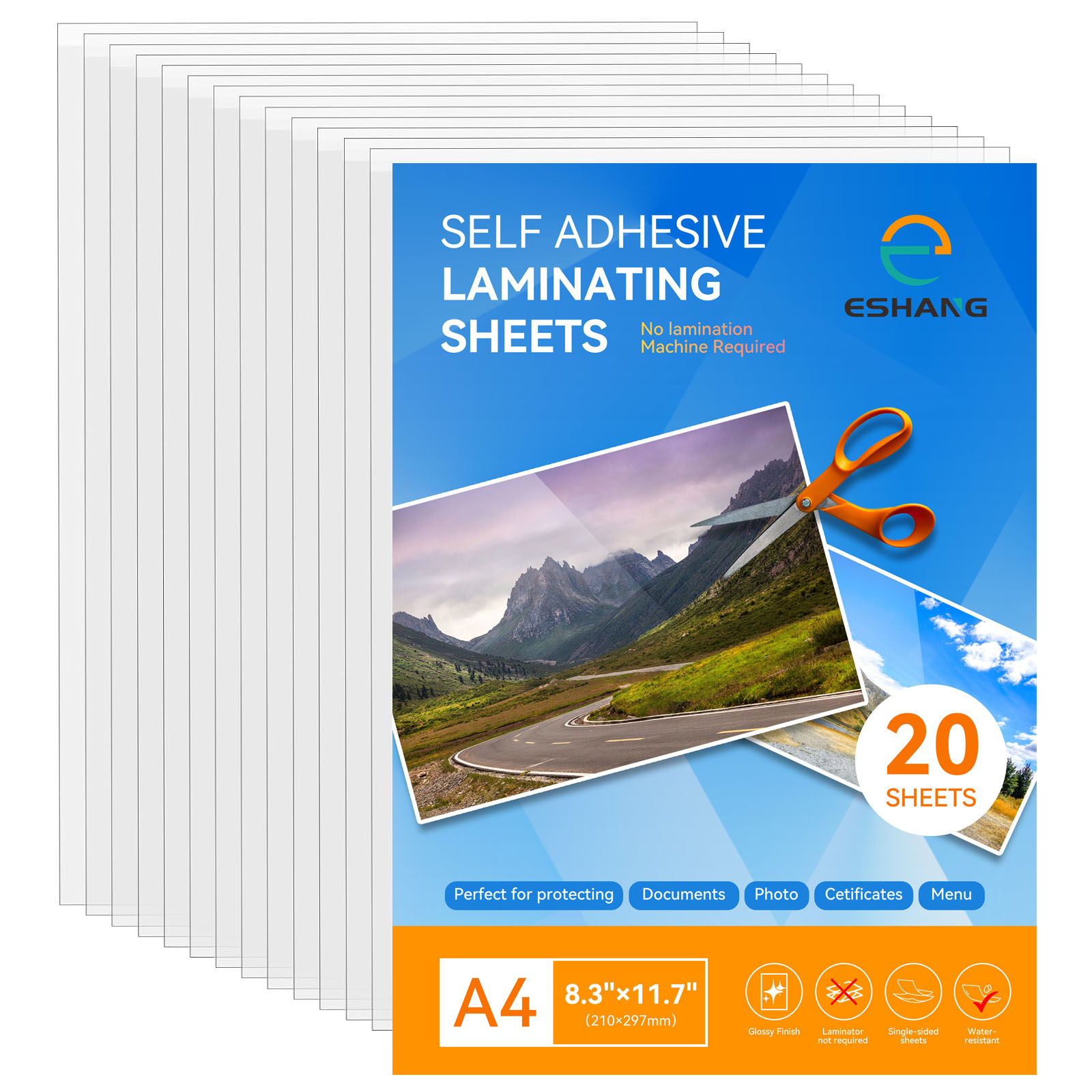 ESHANG 20Sheets Clear Cold Lam - đánh giá và giá Document Laminator Pouch