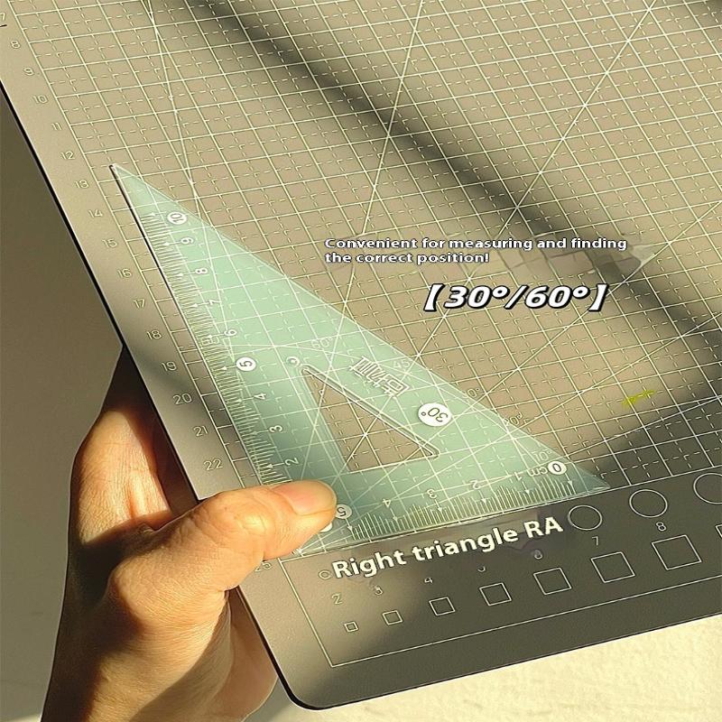 4PCS/Set 15CM Jelly Ruler Set  - đánh giá và giá Ruler Set Transparent
