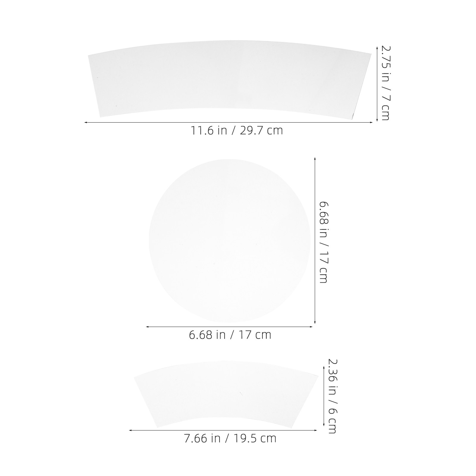 3Pcs Transparent Acrylic Quilt - đánh giá và giá Ruler Set Transparent