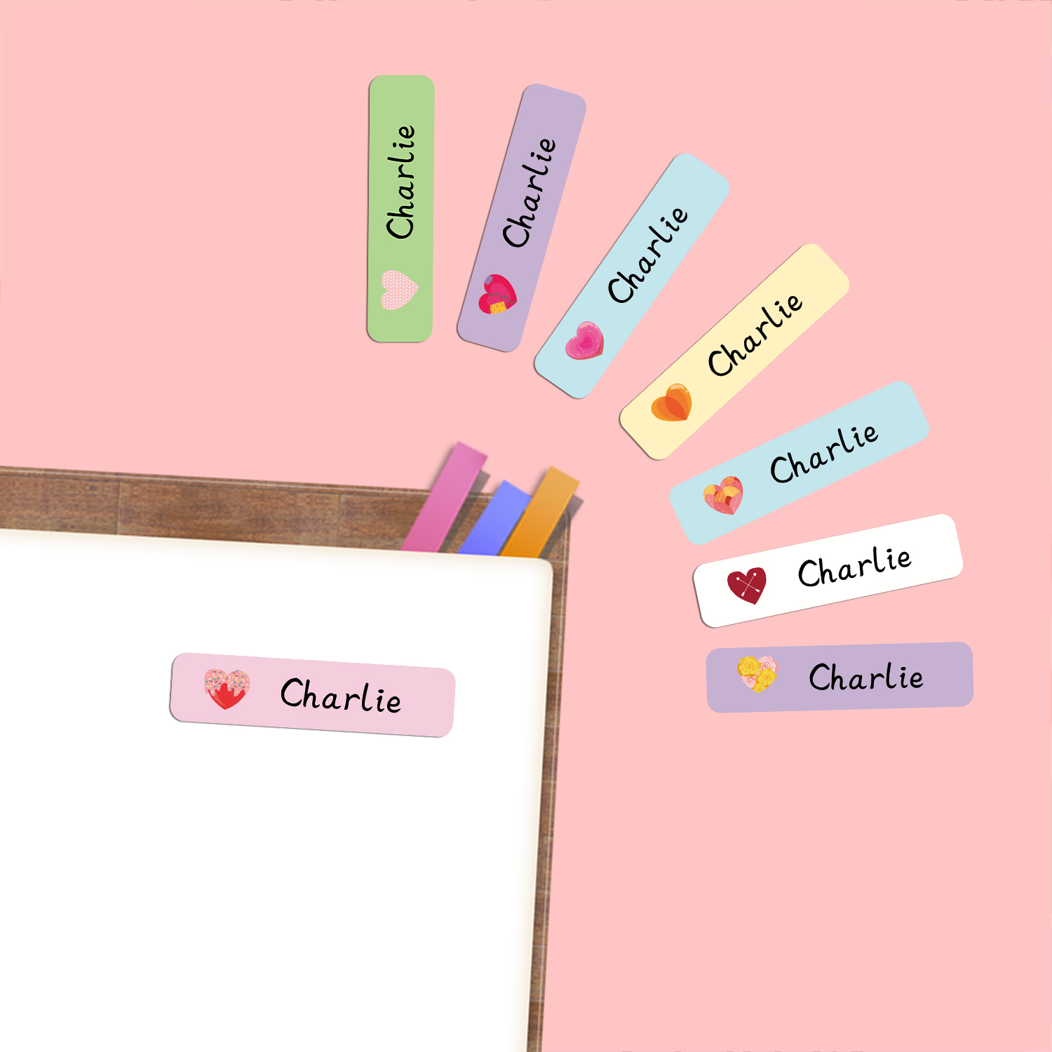 Personalized Heart Shape Name  - đánh giá và giá Stationery Office