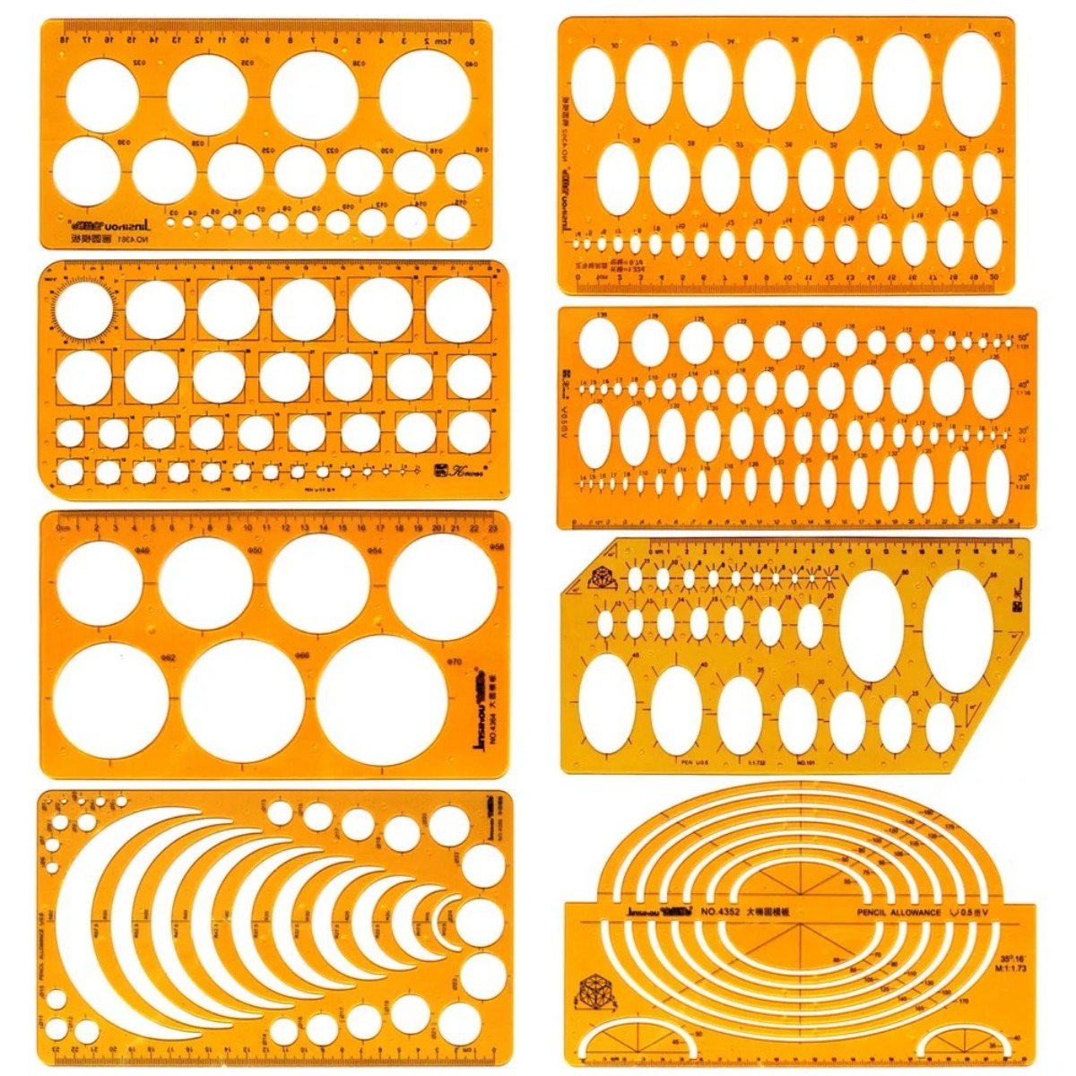 Geometric Drawing Template Set - đánh giá và giá Ruler Set Transparent