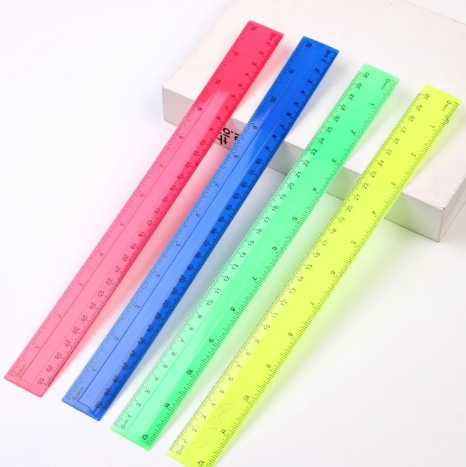 4Pcs/Pack Colorful Transparent - đánh giá và giá Ruler Set Transparent