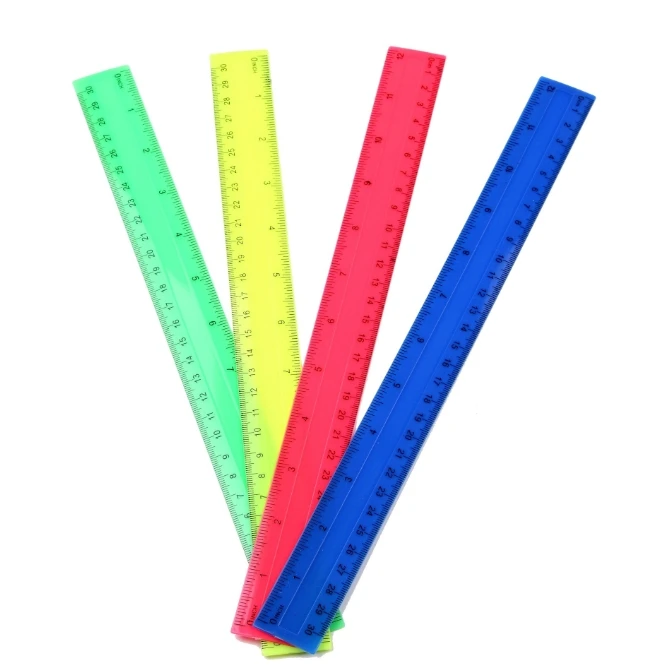 4Pcs/Pack Colorful Transparent - đánh giá và giá Ruler Set Transparent