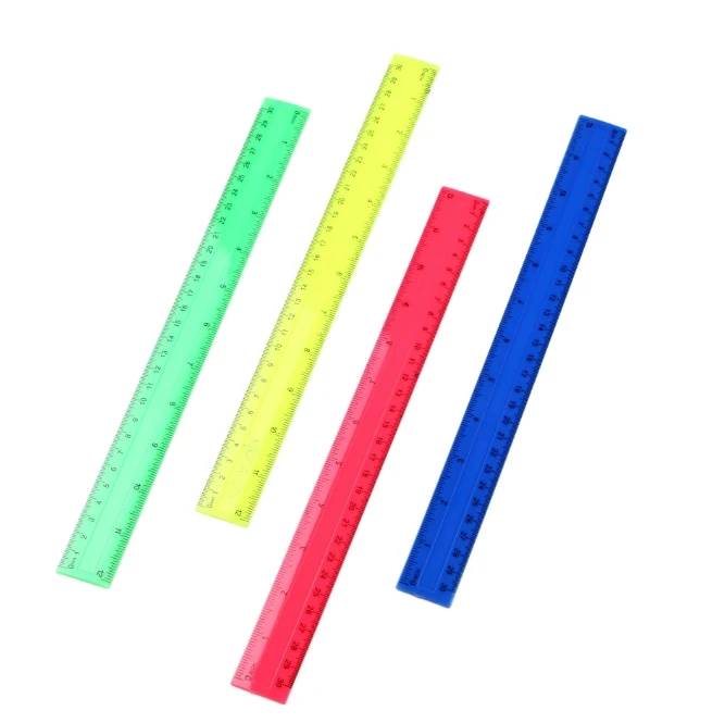 4Pcs/Pack Colorful Transparent - đánh giá và giá Ruler Set Transparent
