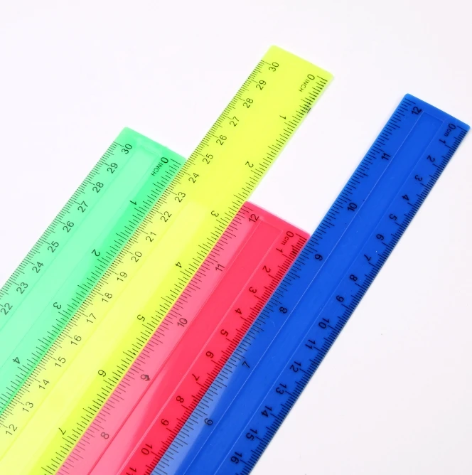 4Pcs/Pack Colorful Transparent - đánh giá và giá Ruler Set Transparent