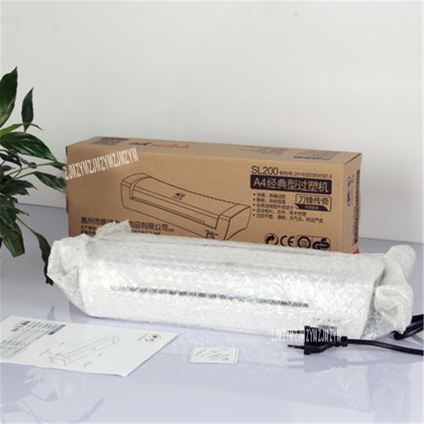 SL200 Trắng A4 Ảnh Cán Ép Văn  - đánh giá và giá Document Laminator Pouch