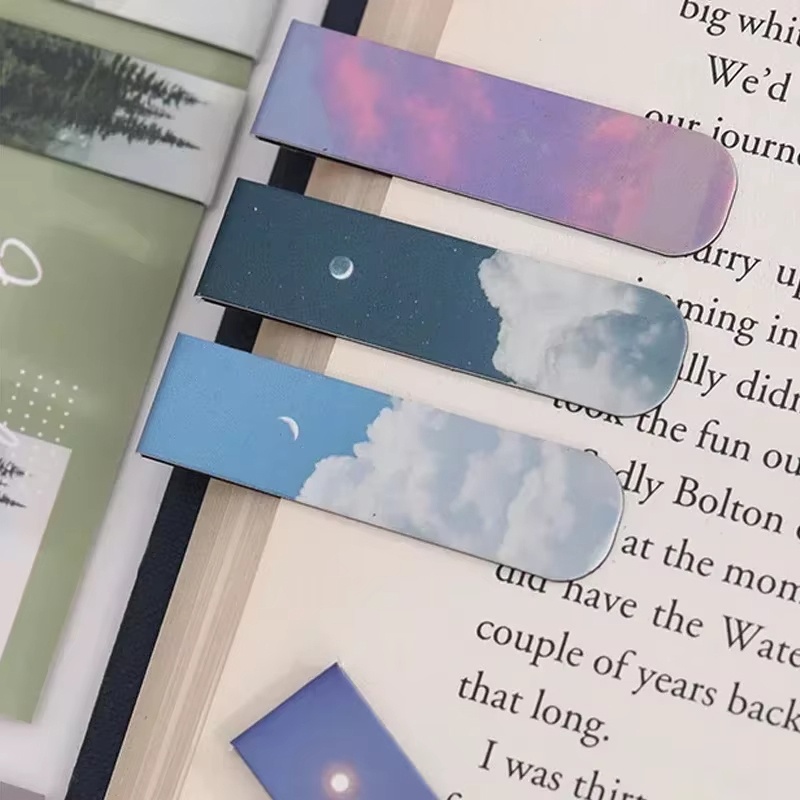 2pcs Landscape Themed Magnetic - đánh giá và giá Bookmark Magnetic Clip