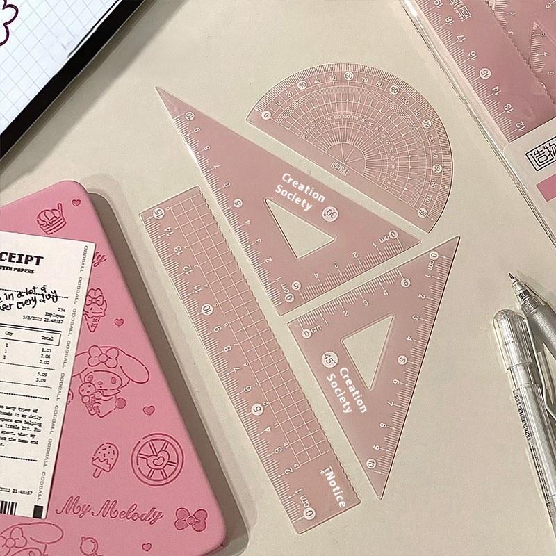 4PCS/Set Transparent Measuring - đánh giá và giá Ruler Set Transparent