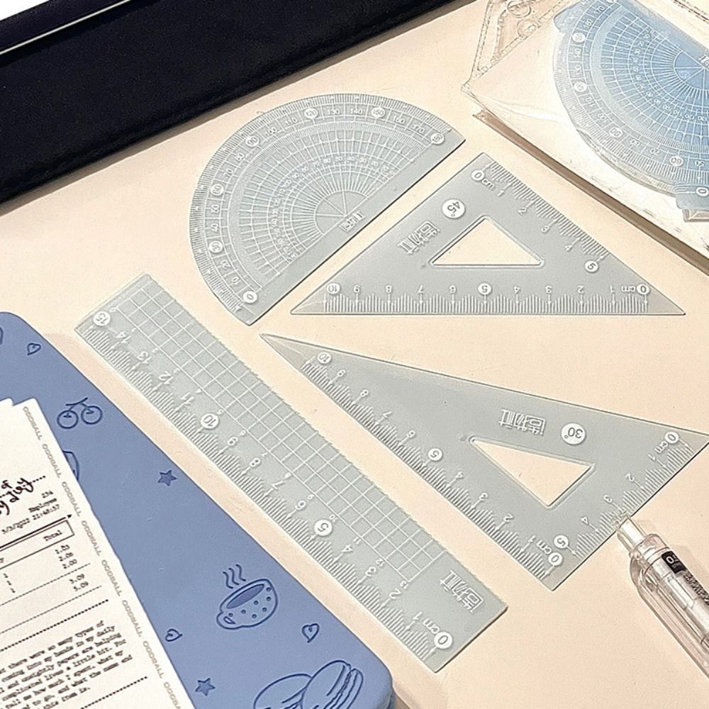 4PCS/Set Multifunctional 15/20 - đánh giá và giá Ruler Set Transparent