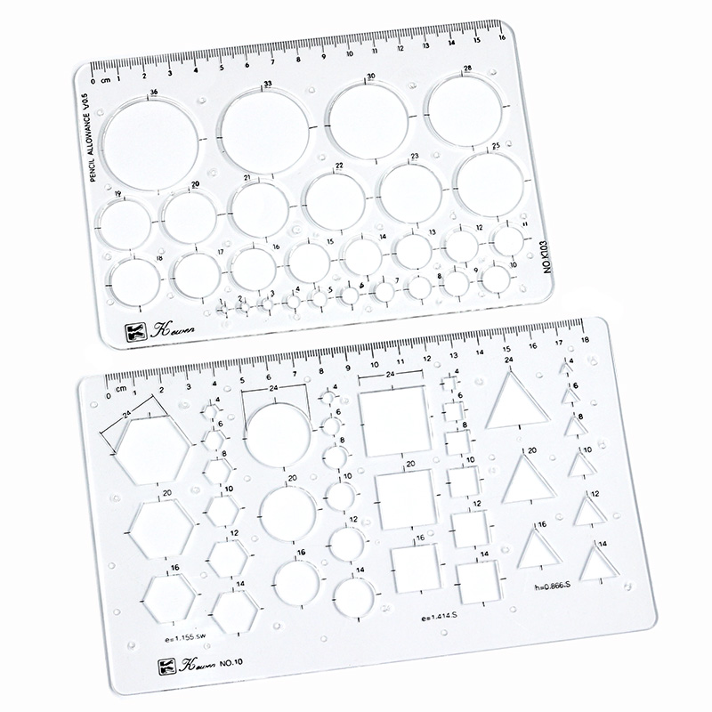 Transparent drawing size squar - đánh giá và giá Ruler Set Transparent