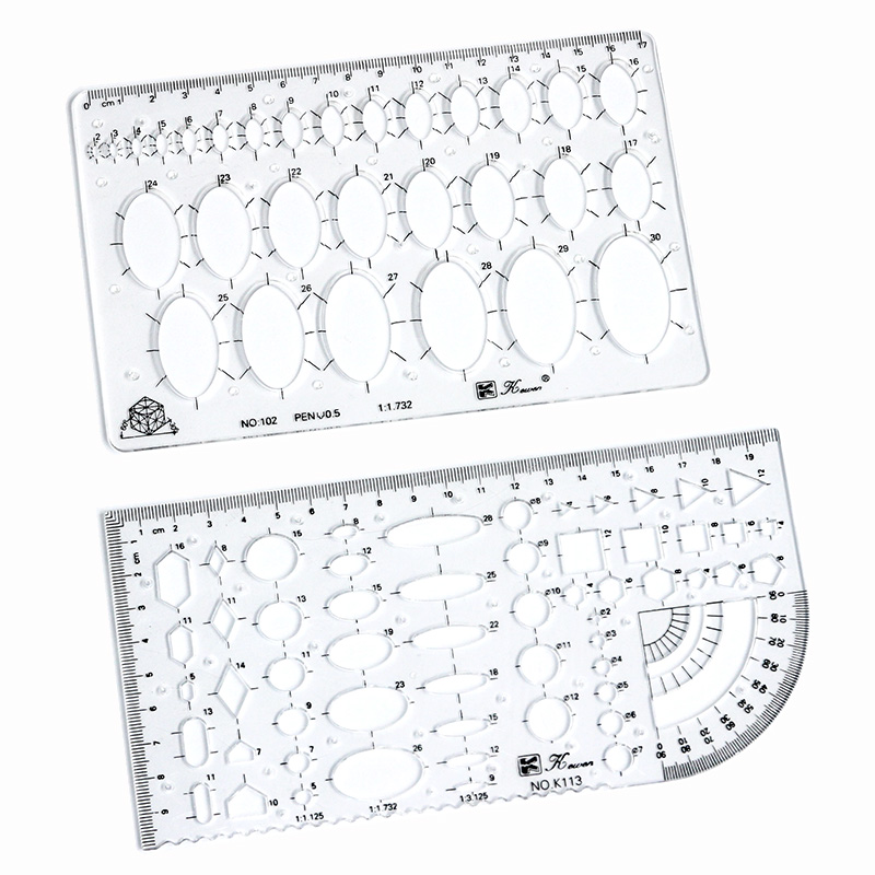 Transparent drawing size squar - đánh giá và giá Ruler Set Transparent