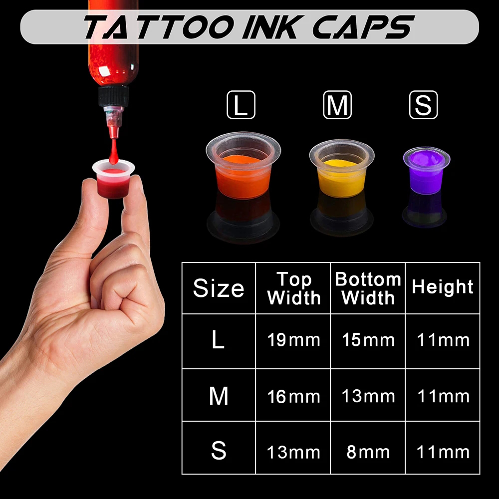 1000/100pcs Disposable Tattoo  - đánh giá và giá Calligraphy Ink Bottle