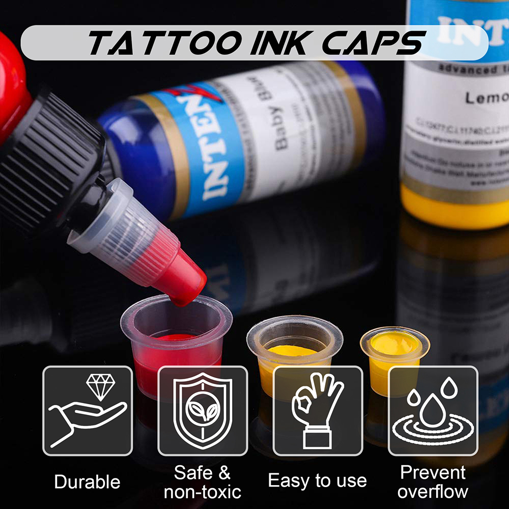 1000/100pcs Disposable Tattoo  - đánh giá và giá Calligraphy Ink Bottle