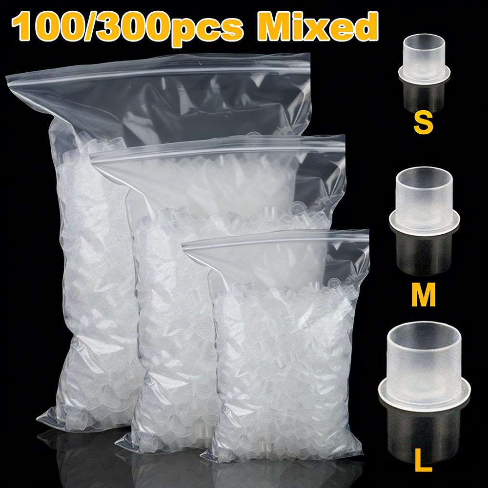 300/100pcs Tattoo Ink Cups Cap - đánh giá và giá Calligraphy Ink Bottle