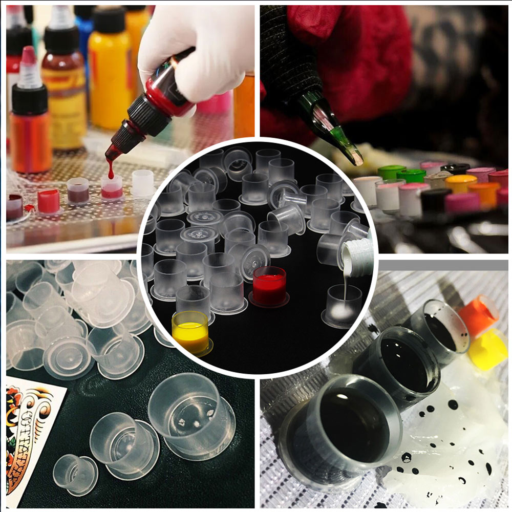 300/100pcs Tattoo Ink Cups Cap - đánh giá và giá Calligraphy Ink Bottle