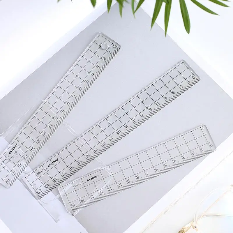 1Pcs Simple15cm 18cm 20cm Tran - đánh giá và giá Ruler Set Transparent