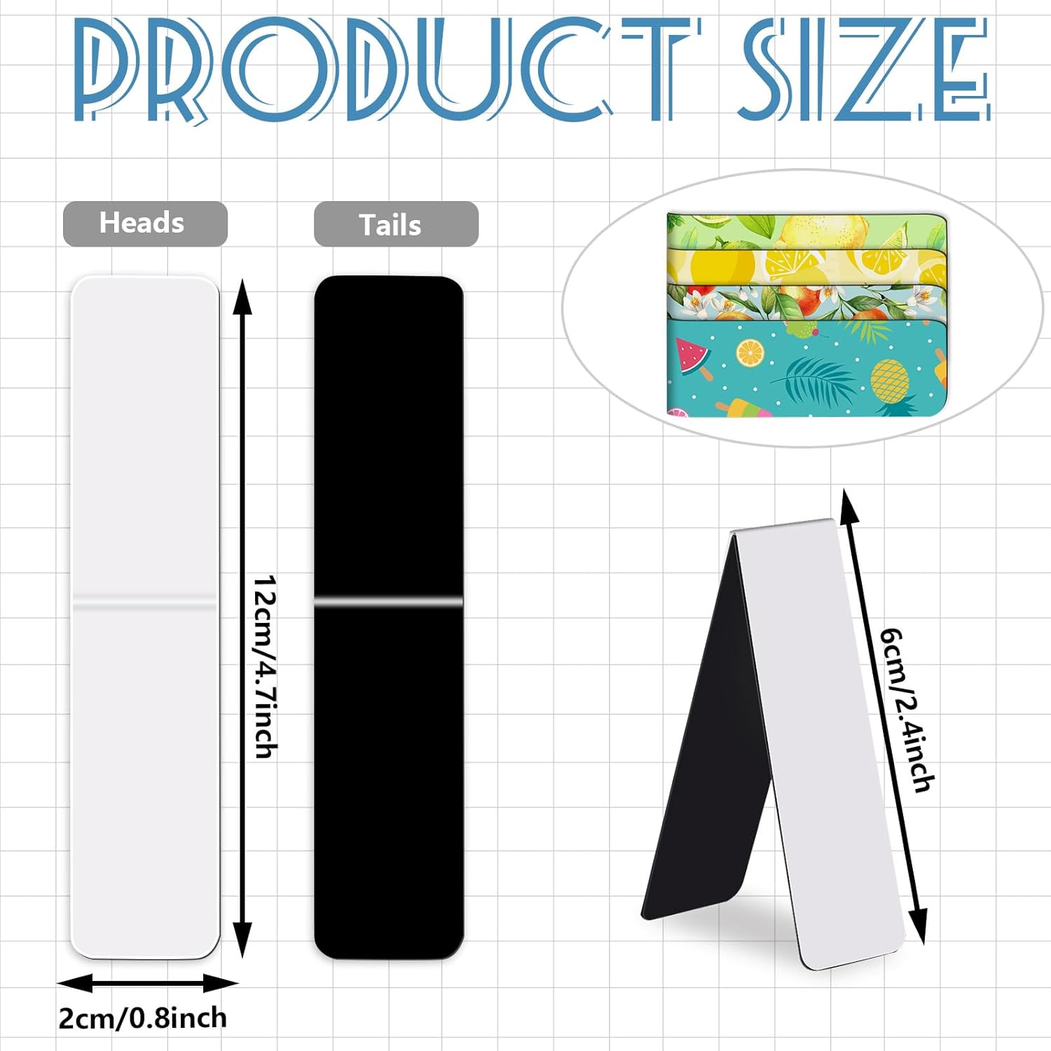 15PCS Blank Sublimation Magnet - đánh giá và giá Bookmark Magnetic Clip