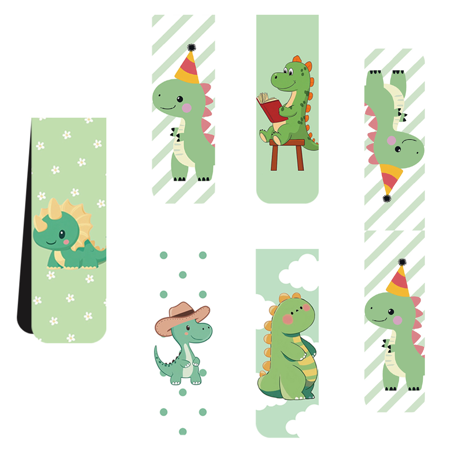 5Pcs/Set Cute Cartoon Dinosaur - đánh giá và giá Bookmark Magnetic Clip