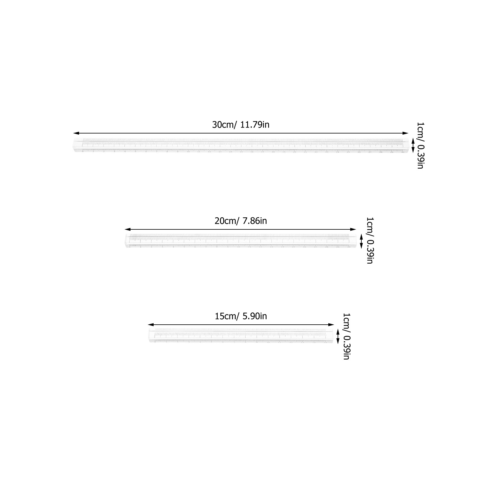 3Pcs Transparent Drawing Ruler - đánh giá và giá Ruler Set Transparent